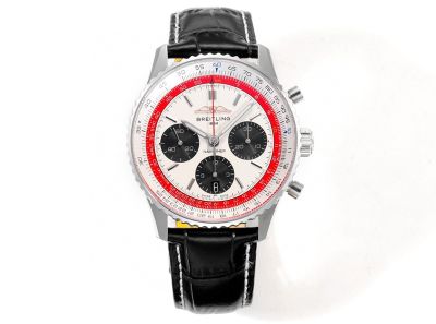 Breitling Chronometre Navitimer 43MM in Diameter B01 Movement White with Red Watch